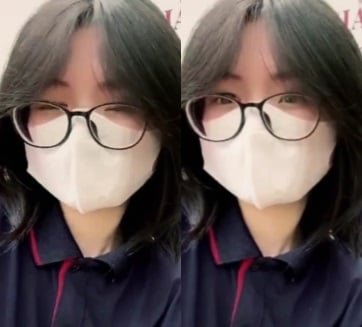 Học sinh Ngọc Lam mặc kính sexy quyến rũ không chối từ